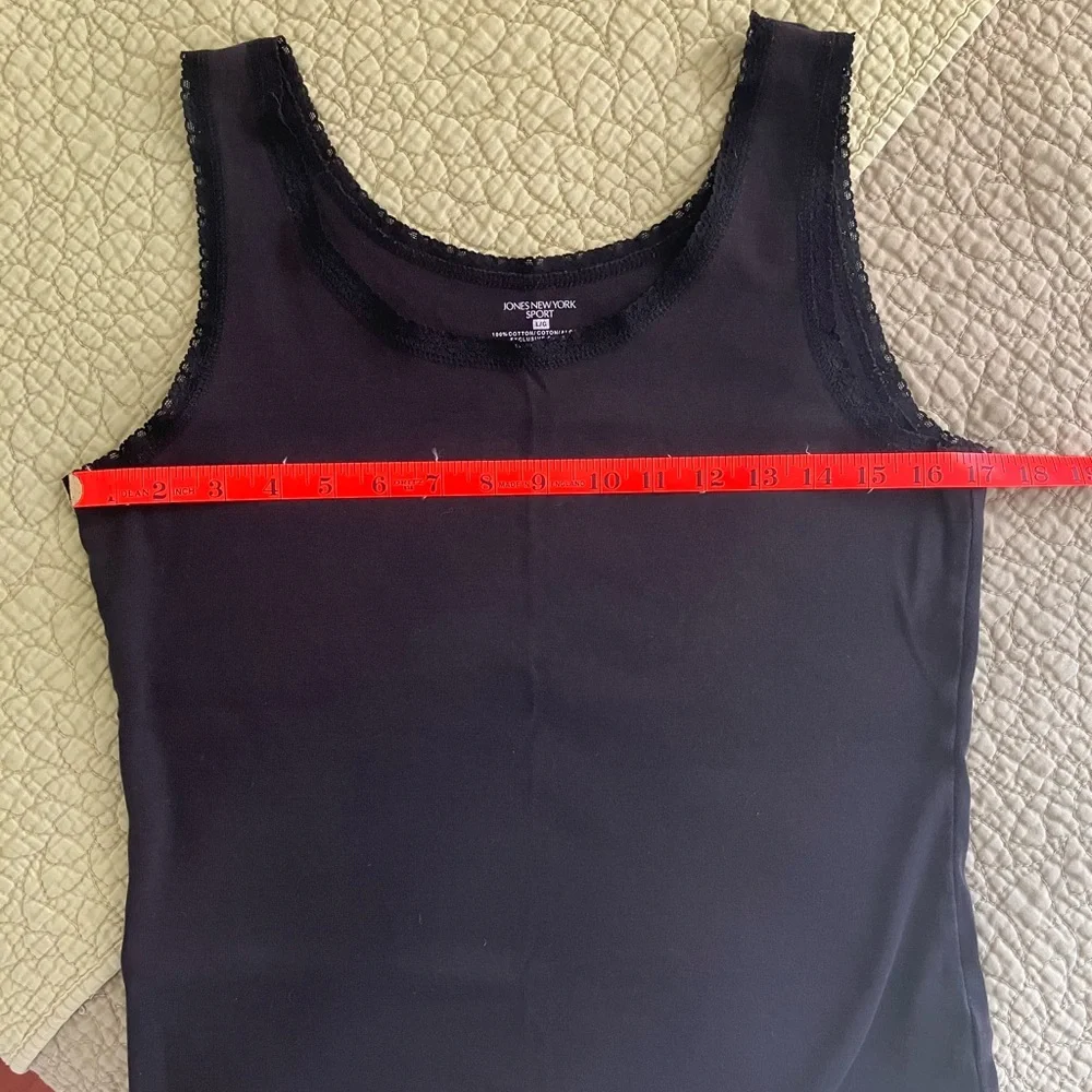 🎉 3/$15 Jones New York Sport Cotton Tank L - Picture 4 of 6